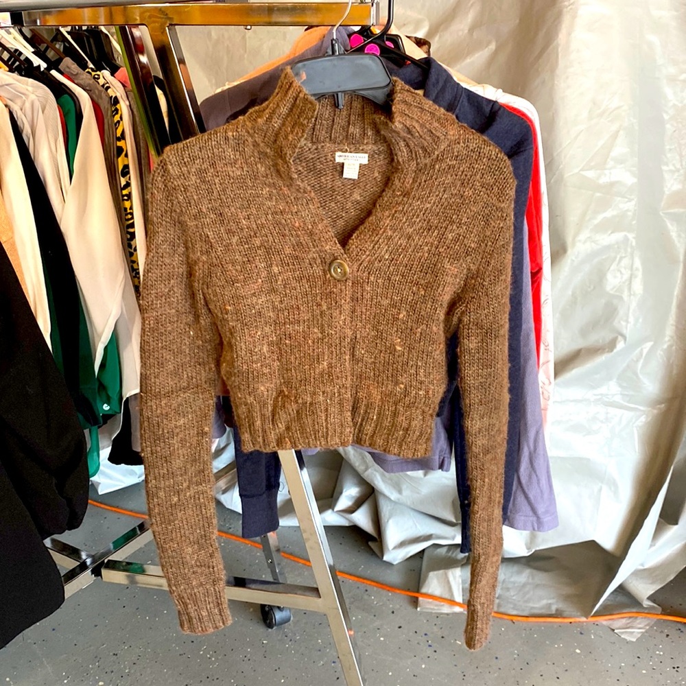 American Eagle Cropped Cardigan